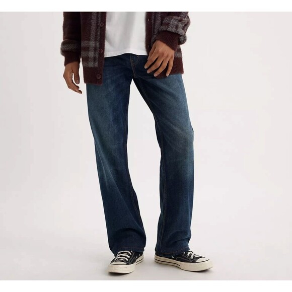 NWT $69.50 Levi's 569 Loose Straight Jeans Dark Wash Stretch Men's Size 40x30 - Picture 2 of 9